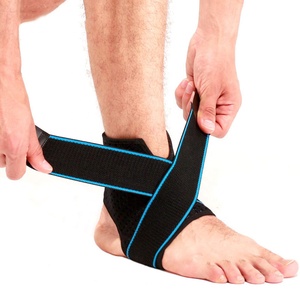 Tobillera deportiva <span class=keywords><strong>de</strong></span> compresión, manga <span class=keywords><strong>de</strong></span> soporte <span class=keywords><strong>de</strong></span> <span class=keywords><strong>tobillo</strong></span> con correa ajustable - Product Image 1