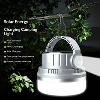 Lampe de camping extérieure solaire LED étanche IP67 5000K 3.7V Modèle M13 pour usage domestique, d'urgence et pour stand de marché nocturne