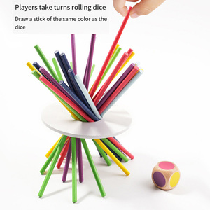 COMMIKI 2024 jouets <span class=keywords><strong>montessori</strong></span> <span class=keywords><strong>6</strong></span> <span class=keywords><strong>mois</strong></span> bébé tige besoins spéciaux jouets sensoriels tige coloré équilibre bâton jouet jeu - Product Image 2