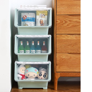 Vente en gros de bacs de rangement pliables robustes Proins, grands organiseurs de jouets pour enfants, conteneurs empilables avec couvercles - Product Image 5