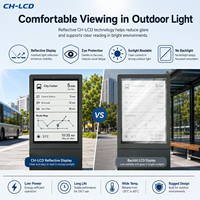 Hochwertige CH LCD Outdoor-Anzeigetafel Digitale Beschilderung Energiesparende Augenschonende Reflektierende Bildschirme für Bushaltestellen und Bahnhöfe