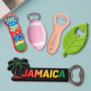 Hersteller Custom Souvenir Geschenk Bierflaschen öffner Silikon kautschuk Griff 3D Soft PVC Flaschen öffner - Product Image 1