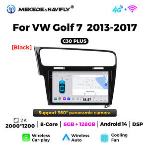 MEKEDE Autoradio <span class=keywords><strong>Musique</strong></span> Android Lecteur Multimédia Système de Navigation GPS Écran Tactile 8core 6 + 128GB pour VW Golf 7 - Product Image 4