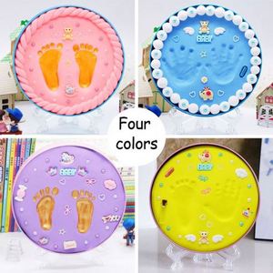 2025 Trending Creative Toys Baby Hand Foot Print DIY <b>Putty</b> Slime Kit Newborn Frame Hot Sale Baby Handprint Footprint Clay Colors - Product Image 5