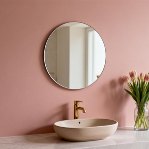 Frameless Bathroom <b>Mirror</b> Commercial <b>Silver</b> Tempered Glass 3mm 4mm 5mm, Custom Large Size, Factory Direct Price Wall Mounting - Product Image 1