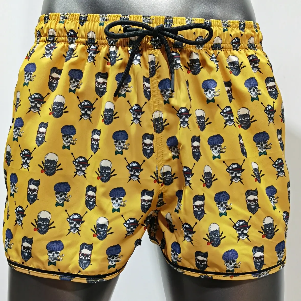 Bermuda de banho masculina, short de praia de secagem rápida para homens, calção de natação à prova d'água, tamanhos grandes t/t