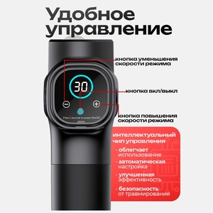 2025 nuova pistola da massaggio, massaggiatore muscolare in tessuto profondo con 6 testine massaggianti, massaggiatore muscolare vibrante senza fili - Product Image 3