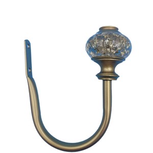 U Shape Wall <b>Hook</b> Imitation Gold Resin Wood Fiberglass Durable Traditional <b>Curtain</b> Hardware 45cm - Product Image 3