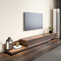 Meuble TV multifonctionnel extensible en bois E1 de style antique pour maison, appartement, salon – Meuble TV réglable