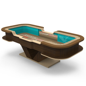 طاولة كرابس احترافية من YH مصنوعة من MDF+الخشب+مادة PU بأرجل على شكل V عالية الجودة، ملحقات قمار فاخرة بألوان مخصصة - Product Image 2