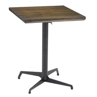 Table à manger de bonne qualité pour restaurants et cafés avec table en bois massif vintage et installation facile
