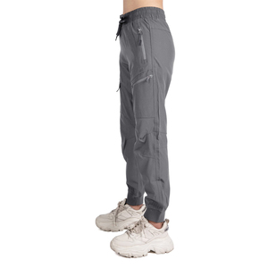 Usine de vêtements Femmes Sport <span class=keywords><strong>Randonnée</strong></span> Cargo Jogging Pantalon Entraînement en plein air Séchage rapide UPF 50 + Pantalon avec poches zippées - Product Image 4