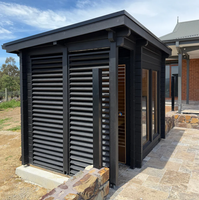 Villa Chalet Segitiga Modern Mewah dengan Ruang Sauna Kayu Pinus Solid 12kw Listrik, Dilengkapi Fitur Uap Basah dan Panel Kontrol 220v