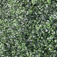 F179 Grüne Mailänder Graswand-Kulisse, Künstliche Pflanzenblätter, Buchsbaum-Panel, Aufrollbare Pflanzenwände für Hochzeitsdekoration