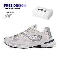 Chaussures de course décontractées unisexes personnalisées en maille respirante avec semelle intérieure ultralégère en EVA et semelle souple, baskets athlétiques extensibles pour couple