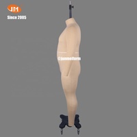Junmei 20 ans de personnalisation professionnelle vêtements pour hommes grande taille mannequin recouvert de toile en fibre de verre drapé