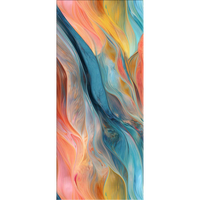 Feuille de plastique artificielle colorée en PVC chinois haute brillance 1220x2440 3mm facile à installer panneau de décoration intérieure en PVC