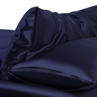 Parure de lit 4 pièces en soie de mûrier 100 % avec taie d'oreiller, drap-housse et housse de couette, faible MOQ