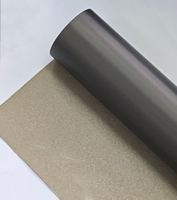Tissu conducteur thermofusible noir ultra-fin à faible impédance et haute protection pour câbles électroniques anti-interférences EMI