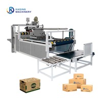 Máquina de encolado de cartón corrugado semiautomática para hacer cajas de cartón corrugado
