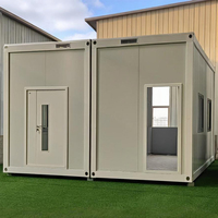 Maison conteneur modulaire pliable sur roues de 20 pieds à prix abordable pour camping