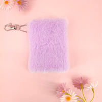 Journal Cartoon Animal Mini Carnet en peluche Journal avec porte-clés suspendu pour les enfants
