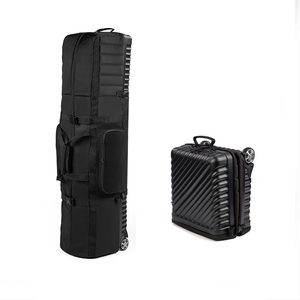 กระเป๋าเดินทางพับได้แบบแข็งพร้อมล้อถุงกอล์ฟทำจากไนลอน + กันน้ำ - Product Image 1