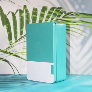 Lata Metálica Rectangular Personalizada de Grado Alimenticio, Contenedor de Almacenamiento de Hojalata Grande y Vacío para Galletas, Bizcochos, Té y Café - Product Image 1
