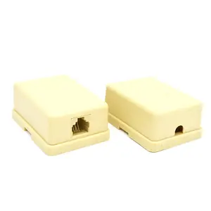 Telephone Adaptor RJ11 6P4C 1 Port Surface Mount Outlet Box