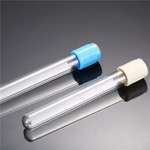 Plastik renkli kapaklı 3ml şeffaf yuvarlak cam Test tüpü 5ml alt kan toplama tüpü kozmetik konteyner cam şişeler - Product Image 3