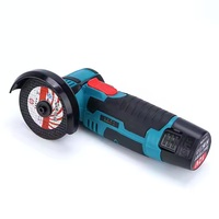 Meuleuse d'angle électrique portable 500W 12V mini, diamètre réglable, 2 batteries pour polissage domestique, bricolage et industriel