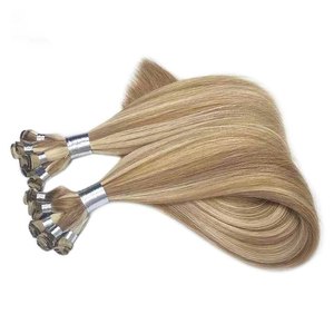 Extensiones de Cabello Humano Remy Ruso 100% Jasminebeauty, Tejido a Mano con Puntas Gruesas, Invisible, Genius, Se Puede Cortar - Product Image 5