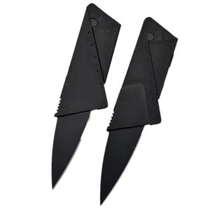 Cuchillo plegable para tarjetas de crédito, multifunción, para exteriores, juego de cuchillos tipo messer. - Product Image 1