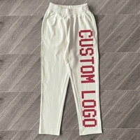 Pantalon de jogging décontracté pour homme en coton épais avec imprimé graphique pixel, style streetwear Y2K hip-hop, coupe ample