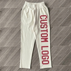 Custom Trousers Heavyweight Cotton Pixel Graphic Print Streetwear Y2K <b>Hip</b> Hop Loose Fit Casual Jogger Men's Sweatpants - Product Image 2