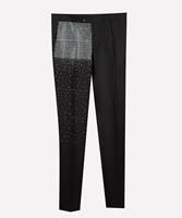 Costume de mariage noir personnalisé avec strass brillants pour homme, smoking de luxe pour marié, bal de promo, témoin, fête de mariage