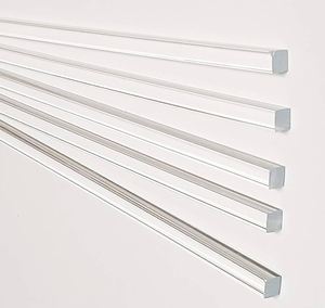 Haoliang Factory Wholesale High Transparency 2mm -170mm Clear PMMA Plastic Acrylic Square Rod for LED <strong>Ledlighting</strong> - Product Image 1