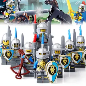 lego juguete del león Suppliers-LegoINGlys-Castillo Medieval, armas, soldado, armas, accesorios, figuras, piezas