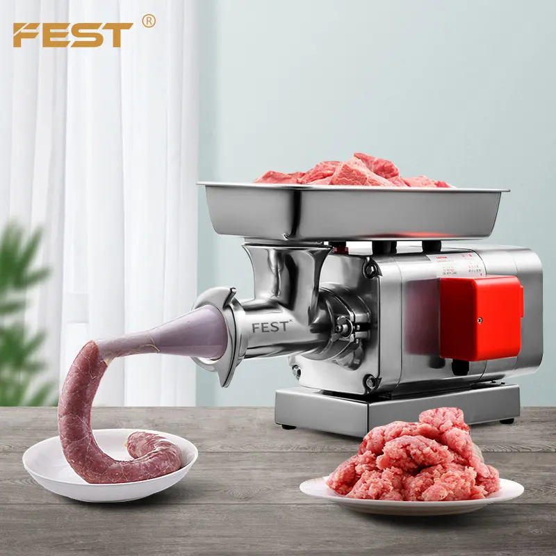 Commercial Food Processing enema Machine Stainless Steel Grinding Plates Sausage Kits Electric Meat Mincer Machine