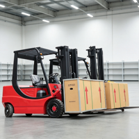 Chariot élévateur électrique pour allées étroites 2 tonnes 3 tonnes 5 tonnes Batterie au lithium Hauteur de levage 5m 6m pour entrepôt à rayonnages hauts
