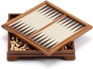 Le Nouveau Jeu 7 en 1 avec Échecs, Jeu de Dames, Jeu de Dames (backgammon), Dominos, Poker, Dés, Cribbage - Product Image 2