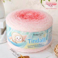 Fil fantaisie mélangé laine/acrylique tricoté à la main 600g, teint en masse, pour pulls, écharpes et couvertures - Jiangsu