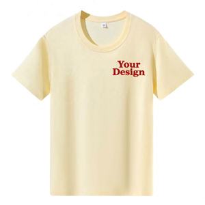 Camiseta bordada con logotipo personalizado 180 Gsm 100% algodón publicidad comercial camisas de trabajo promocionales camiseta recortada personalizada para hombres - Product Image 2