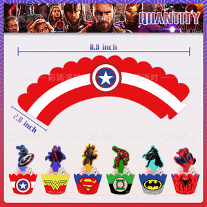 <span class=keywords><strong>Avenger</strong></span> fête décoration gâteau Surround décoration de gâteau décoration pour super-héros thème fête d'anniversaire fournitures - Product Image 3