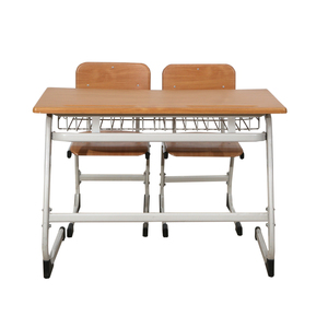 Set di <span class=keywords><strong>Scrivania</strong></span> e <span class=keywords><strong>Sedia</strong></span> per Studenti Flyfashion, Banco Doppio per Bambini con Finitura in Polvere Epossidica - Product Image 3
