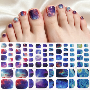 Pegatinas para Uñas de los Pies Vibrantes, No Tóxicas, con un Estilo Sexy, Impresionante y Estético, con un Degradado Brillante en <span class=keywords><strong>Morado</strong></span> y Rosa, Ideales para las Vacaciones de Verano - Product Image 6