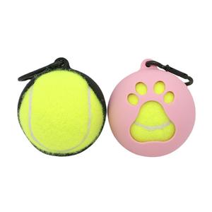 Funda portátil para pelotas de entrenamiento para perros, manos libres, nueva, para paseo, transporte y viajes, con marco de tenis y estuche para pelotas de juguete. - Product Image 5