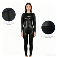 Combinaison de plongée en néoprène lisse à fermeture éclair sur le devant, manches longues, épaisseur 3 mm, pour le triathlon, la plongée, le surf et la plongée libre, pour hommes