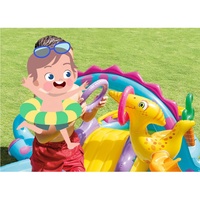 Piscine gonflable portable pour enfants Intex 57135, parc des dinosaures, divertissement en plein air pour l'été