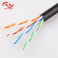 Cable de Red para Exteriores Cat5e Resistente a la Intemperie, 305m, 24AWG BC, Cable LAN UTP/FTP de Cobre Desnudo para Sistema CCTV
